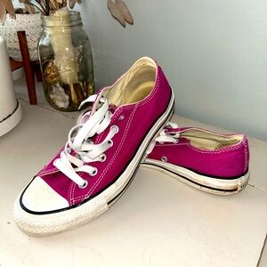 Magenta Converse All-Star Shoes